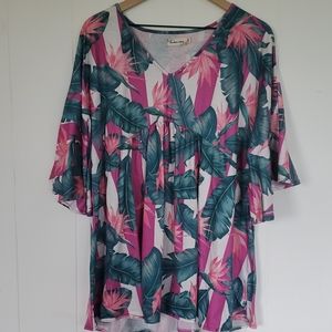 Southern Stitch top, 2XL, multicolor